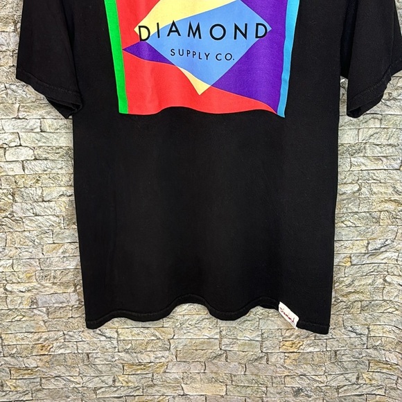 🔥🔥Diamond Chest Logo Black Multi Color Size:M🔥🔥 - Picture 3 of 7